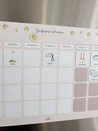 Magnetiskt veckoschema