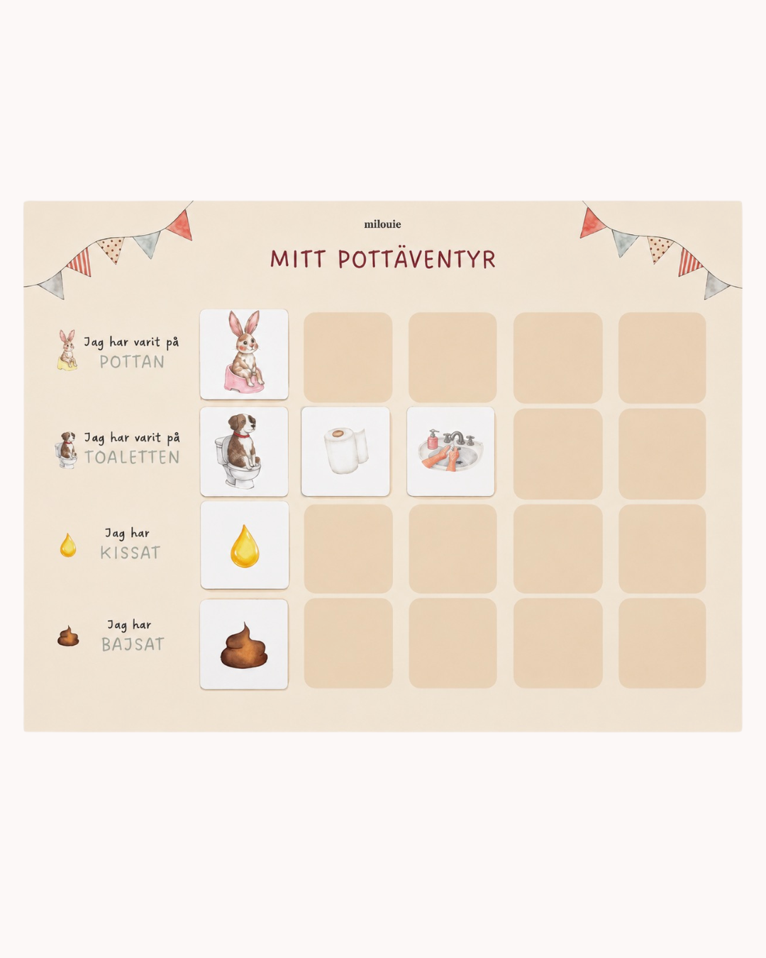 Pottkalender - Sluta med blöja